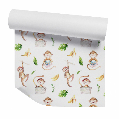 Zidna tapeta Majom banán monstera