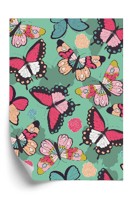 Öntapadó tapéta Színes pillangók