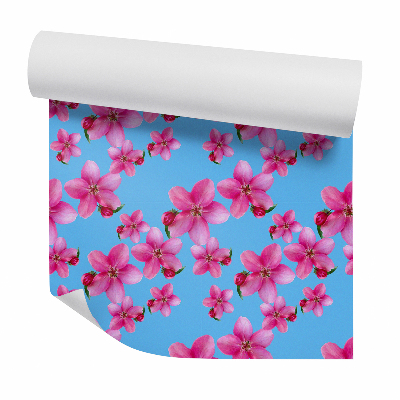 Zidna tapeta Rózsaszín virágok