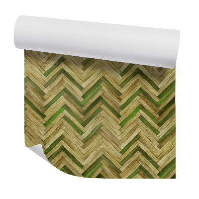 Dekor tapéta Zöld dekoratív fa panelek