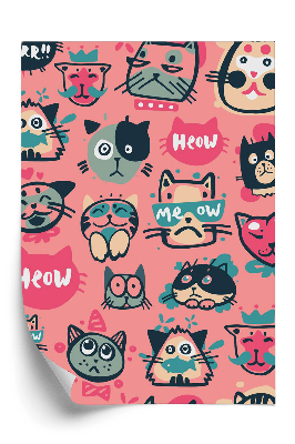 Öntapadós tapéta Csípő cicaarcok