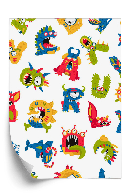 Öntapadós tapéta Szörny betűk