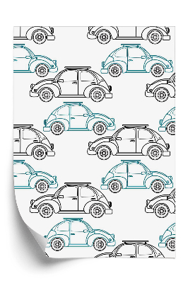 Öntapadó tapéta Retro rajzfilm autók