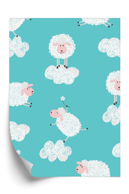 Öntapadó tapéta Birkák a felhőkben