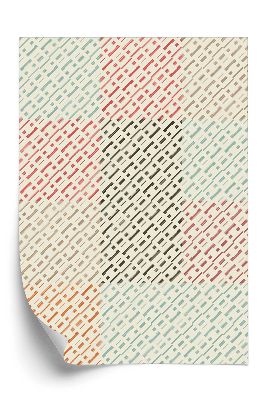 Tapéta Körvonalvarrás geometrikus figurákkal