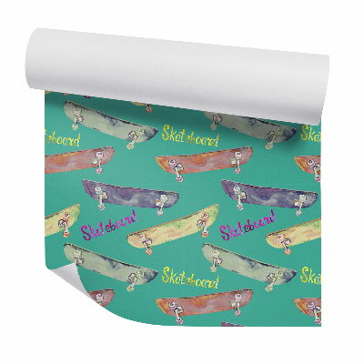 Foto tapeta Akvarell gördeszkák