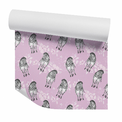 Foto tapeta Zebrák a virágokon