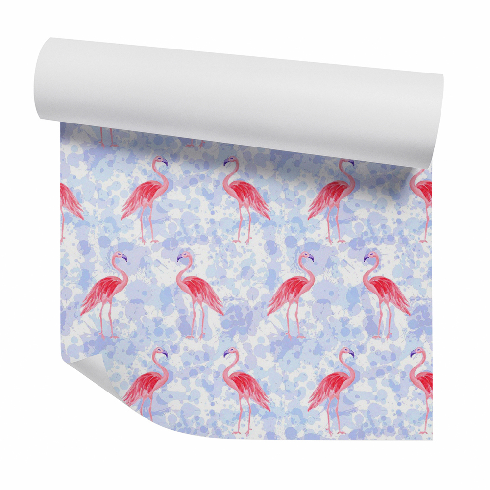 Fotótapéta falra Büszke pasztell rózsaszín flamingó
