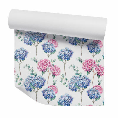 Zidna tapeta Kék és rózsaszín virágok