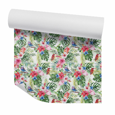 Öntapadós tapéta falra Vegyes trópusi virágok