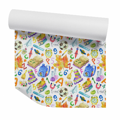 Foto tapeta Iskolai idő színes tárgyak