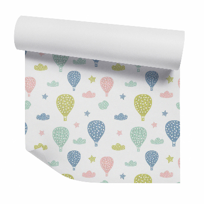 Zidna tapeta Pasztell léggömbök és felhők