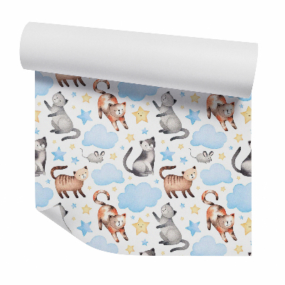 Foto tapeta Kiscicák játszanak a felhőkben