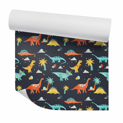 Dekor tapéta Színes vicces dinoszauruszok