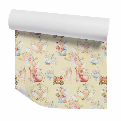 Modern tapéta Imádnivaló kis manók mesebeli minták