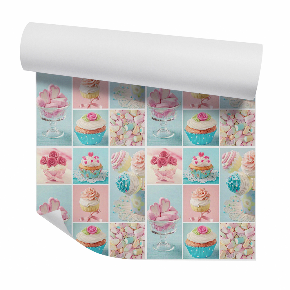 Fotótapéta falra Színes édességek cukorkák és cupcakes
