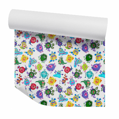 Öntapadós tapéta falra Színes mesebeli szörnyek