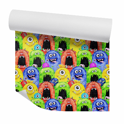 Zidna tapeta Színes vidám idegen szörnyek