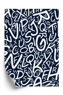 Öntapadó tapéta Az ábécé absztrakt betűi