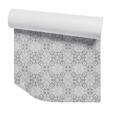 Modern tapéta Szürke dekoratív csempe mintákkal