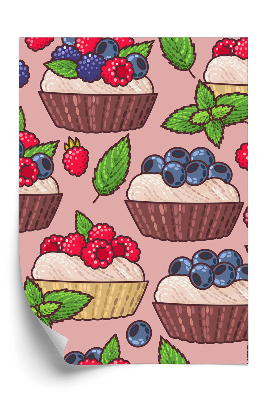 Tapéta Édes cupcakes torta