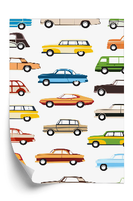 Öntapadó tapéta Színes autók