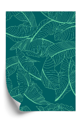 Öntapadós tapéta Varrat nélküli mintát pálma levelekkel