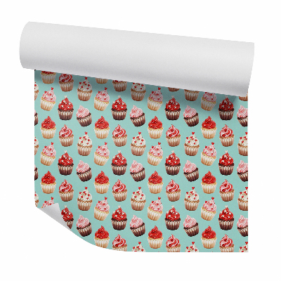 Fotótapéta falra Édes cupcakes hinti szívvel