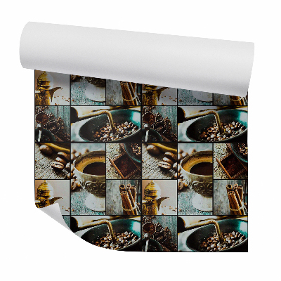 Zidna tapeta Fahéjas kávé kollázs