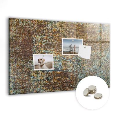 Mágneses falitábla Rozsdás fém