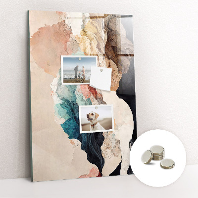 Mágnes tábla Világos absztrakt foltok