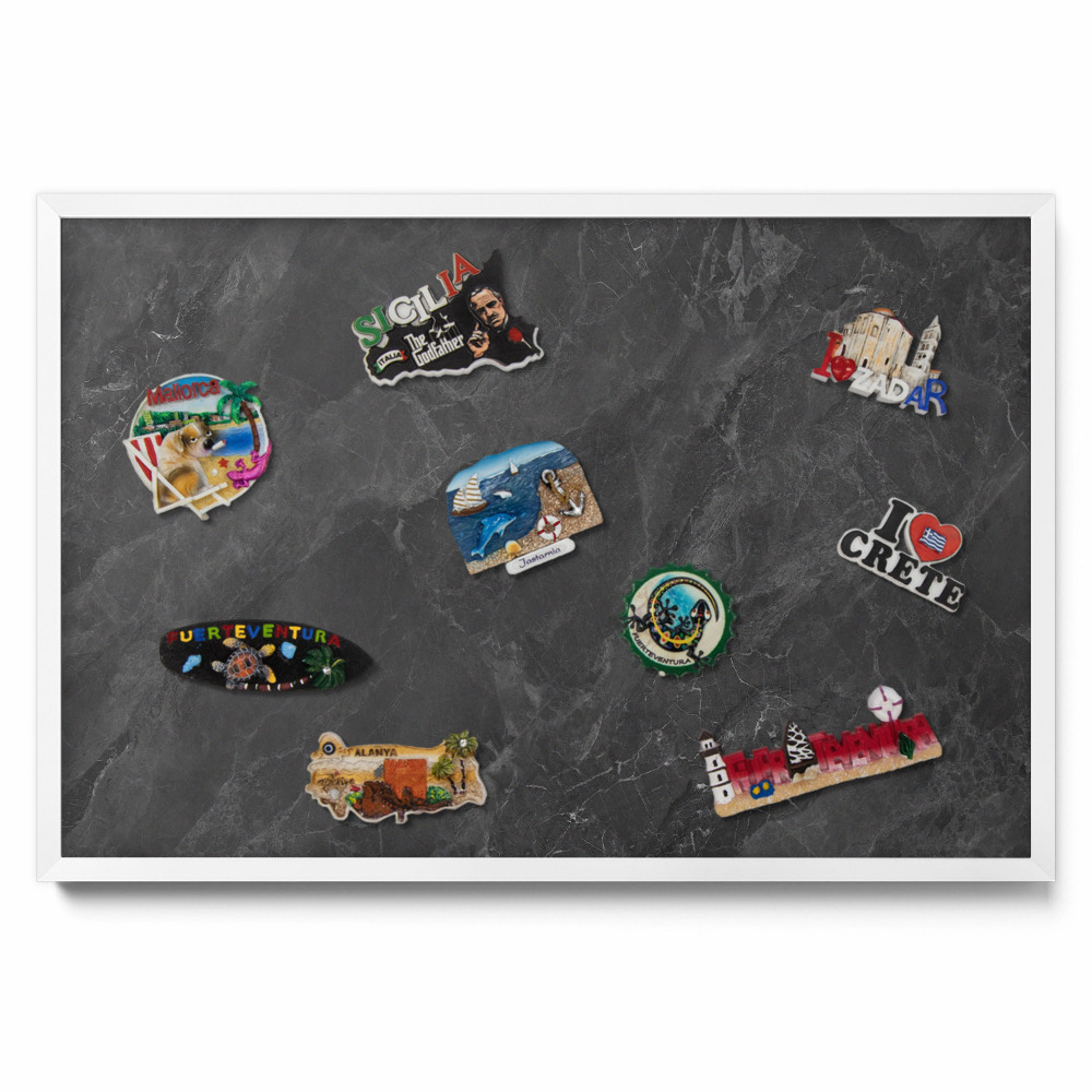 Sötét kőszerkezet Mágneses tábla