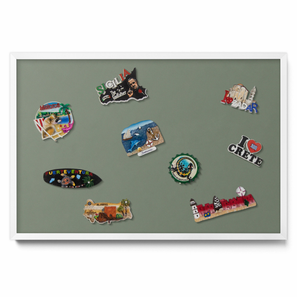 Olíva színű Mágnestábla