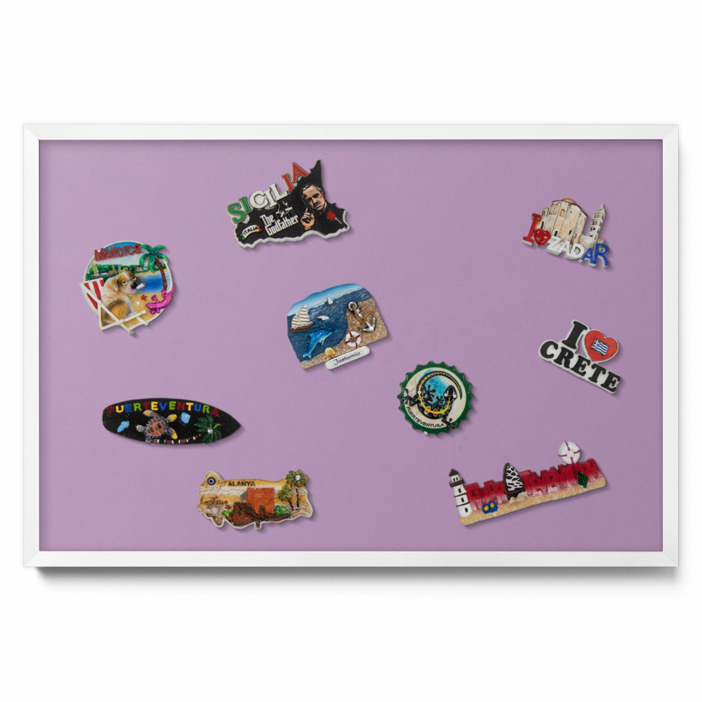 Pasztelllila szín Mágneses tábla