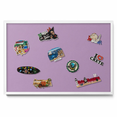 Pasztelllila szín Mágneses tábla