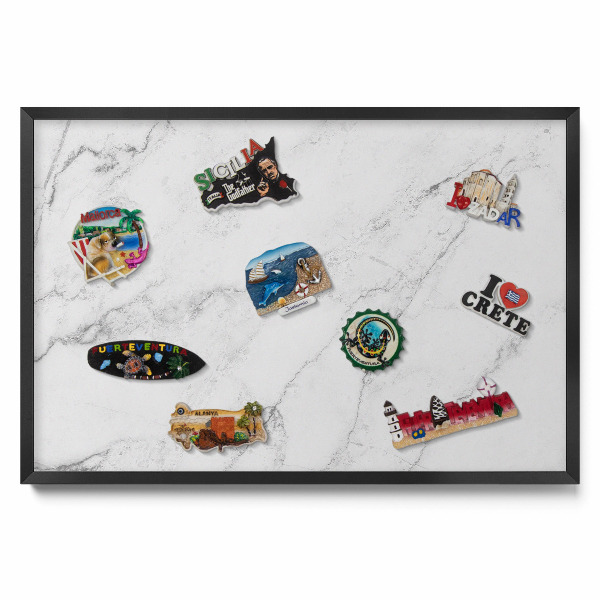 Finom világos márvány Mágnes tábla