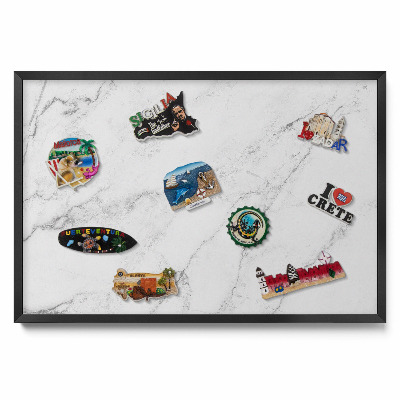 Finom világos márvány Mágnes tábla