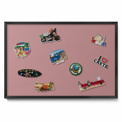 Pasztell rózsaszín szín Mágneses tábla