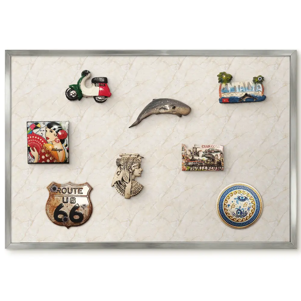 bézs márványhatású erezett minta ezüst kerettel