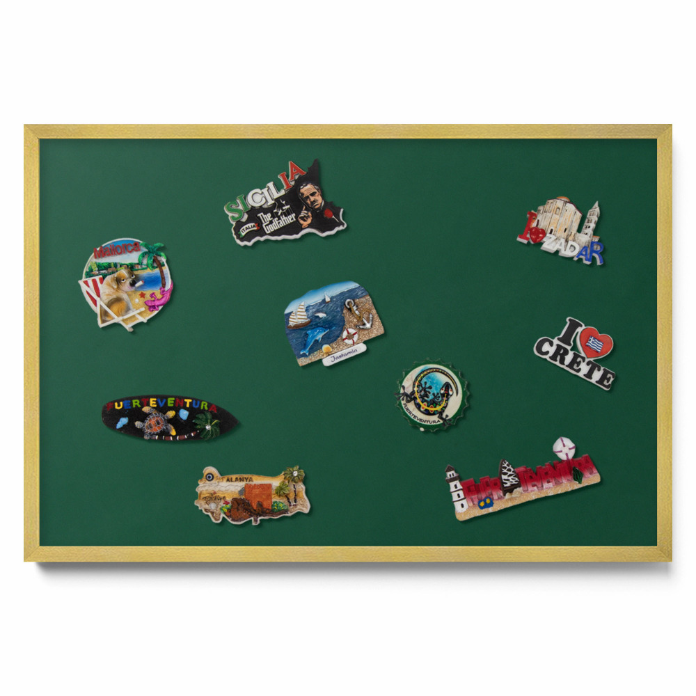 Sötétzöld színű Mágnestábla