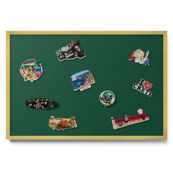 Sötétzöld színű Mágnestábla