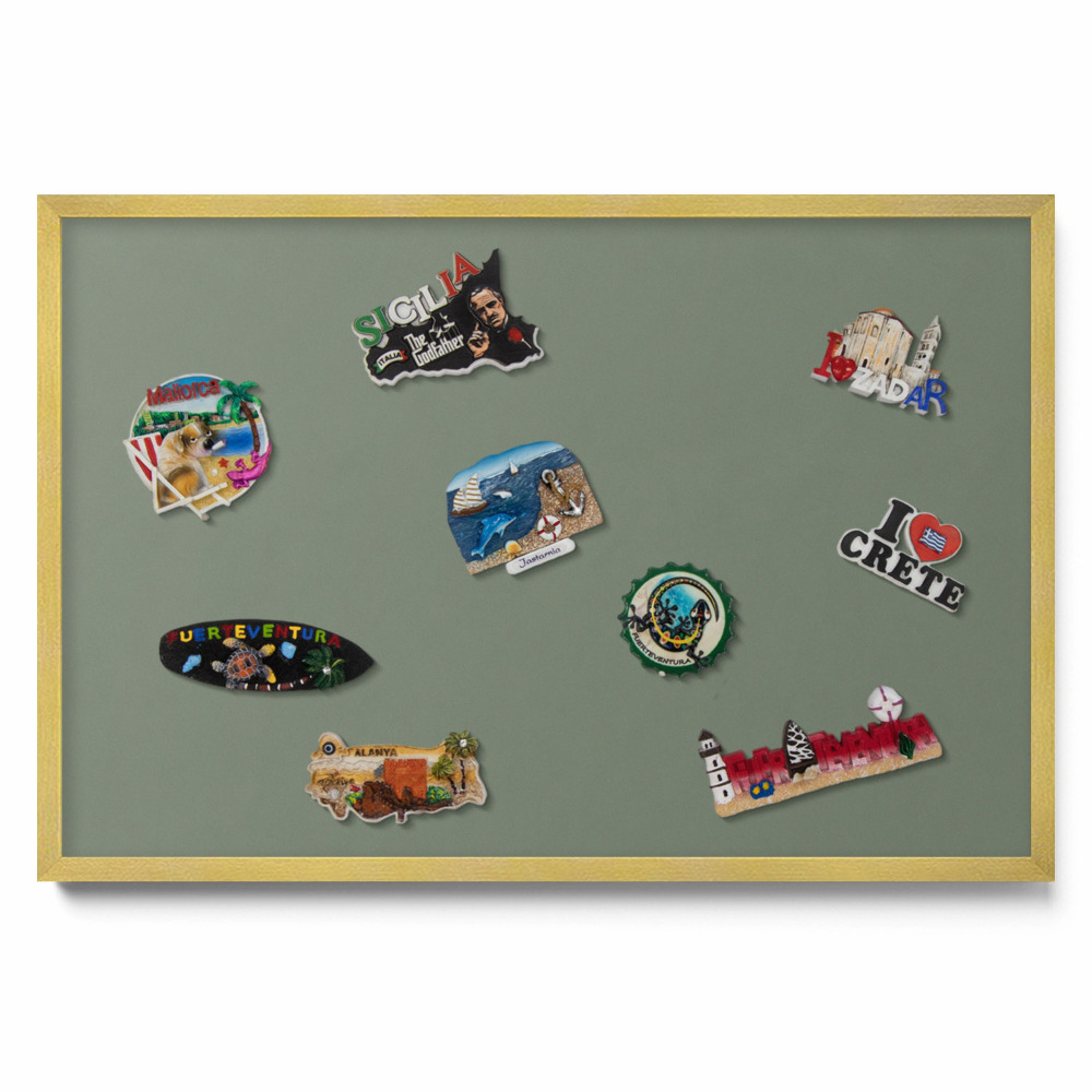 Olíva színű Mágneses tábla