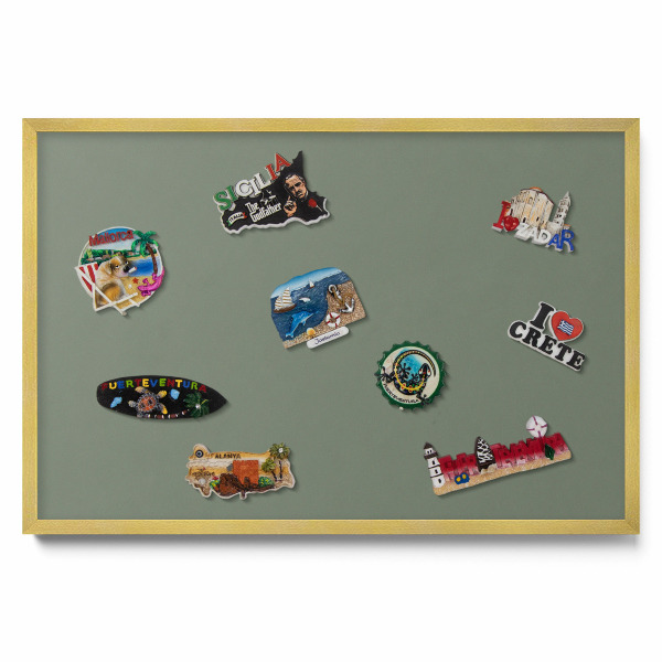 Olíva színű Mágneses tábla