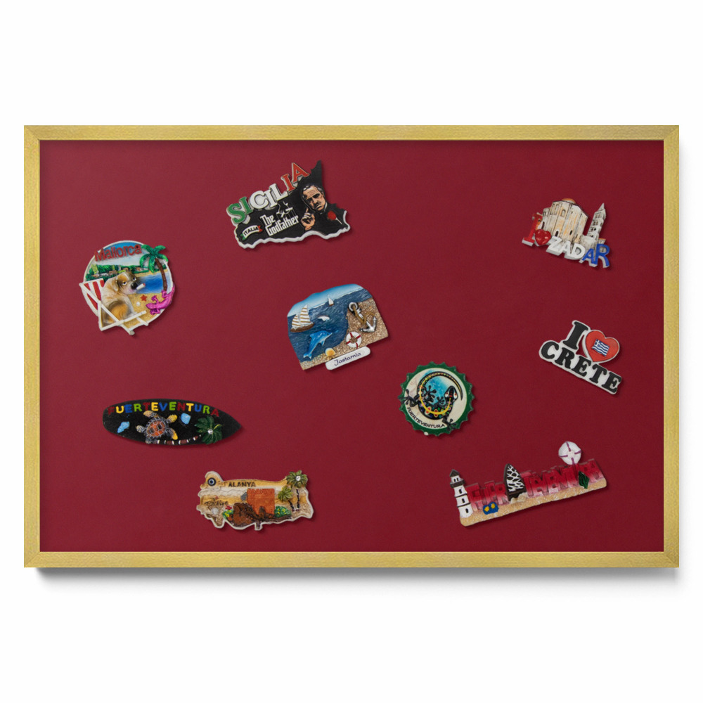 Bordó szín Mágnes tábla