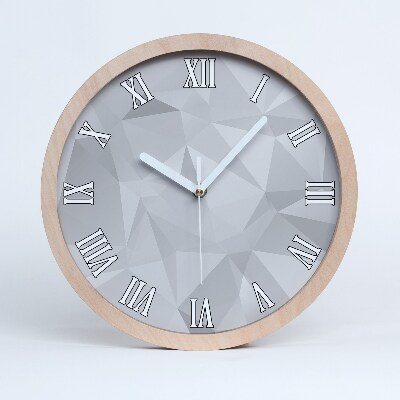 Kerek fa óra Absztrakt háromszögek