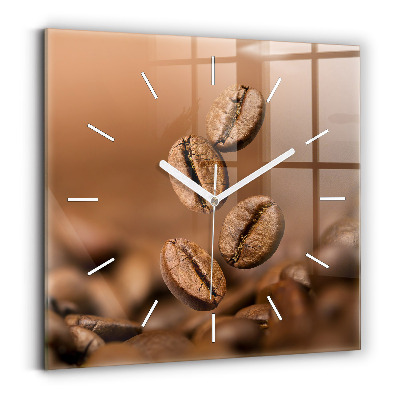 Négyzet alakú üvegóra 30x30 Absztrakt színek