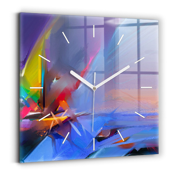 Szögletes üvegóra 30x30 Tengeri tájkép