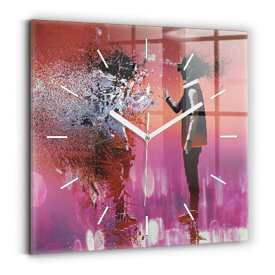 Szögletes üvegóra 30x30 Kibertér