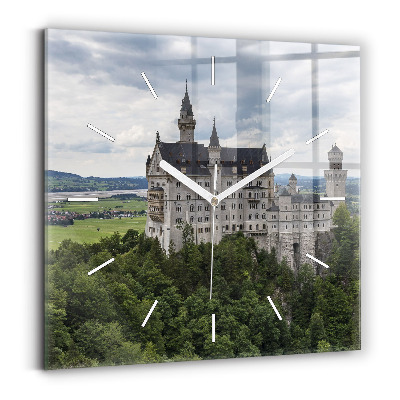 Négyzet alakú üvegóra 30x30 Neuschwanstein kastély