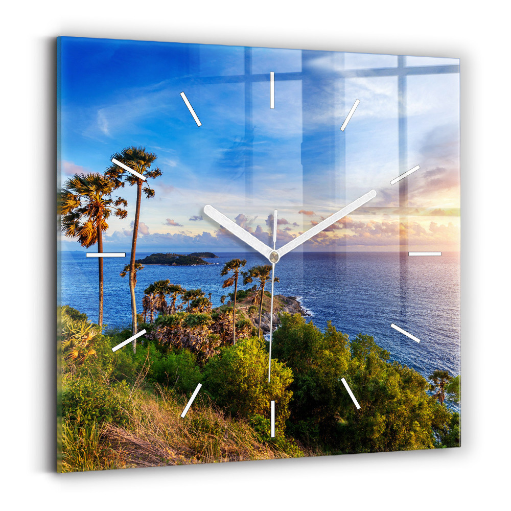 Szögletes üvegóra 30x30 Phuket Thaiföldön